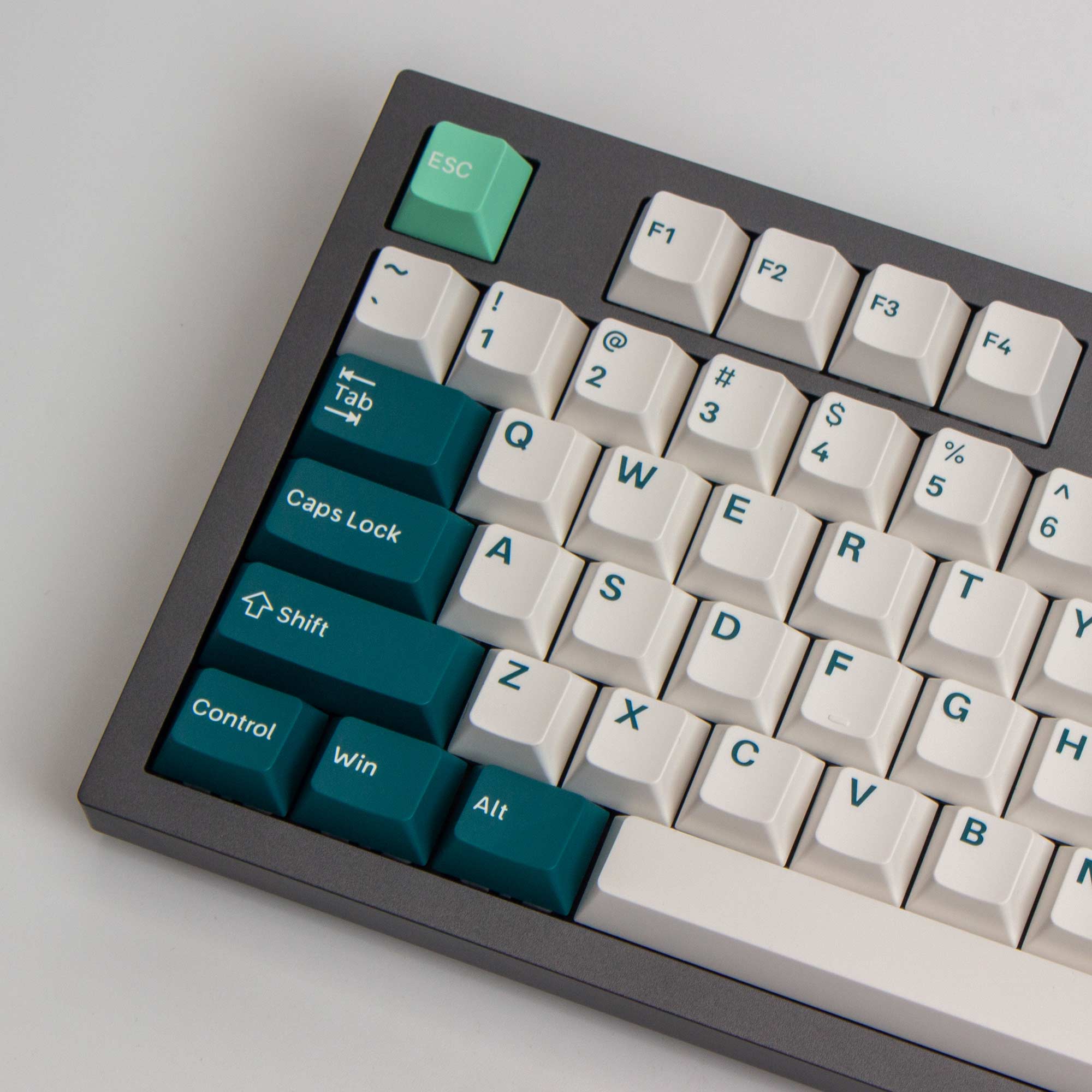 Keychron double-shot PBT Cherry full set keycap set-White Mint