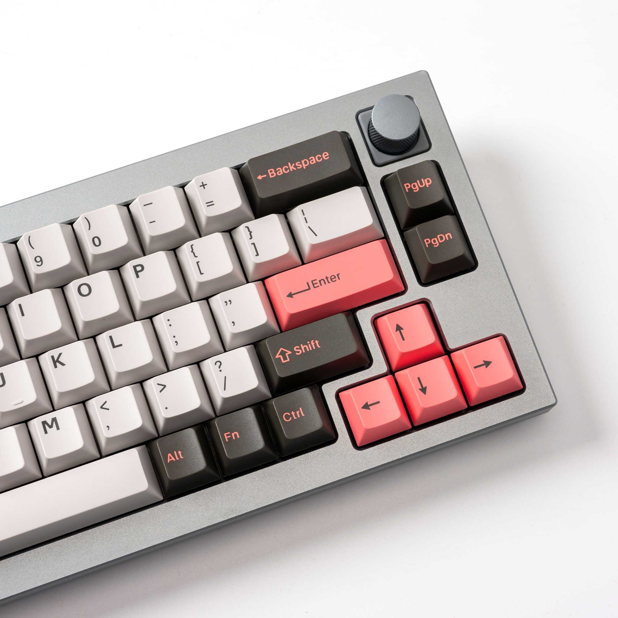 Cherry Profile Double-Shot PBT Full Set Keycaps - Dolch Red, Gray Whit –  Keychron