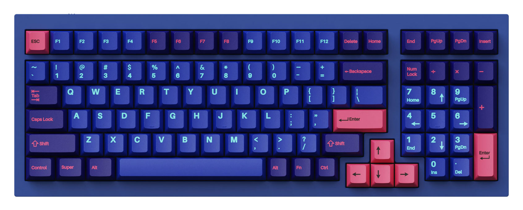 Q5 鍵盤上的 Keychron Double-Shot PBT Cherry Profile 全鍵帽套裝播放器