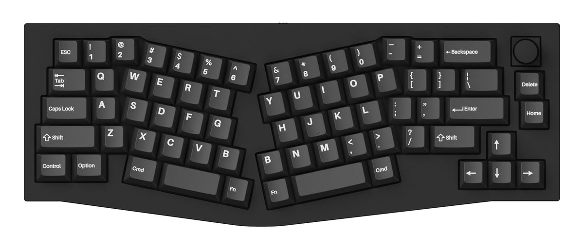 Keychron double-shot PBT Cherry full set keycap set-White on Black Wob