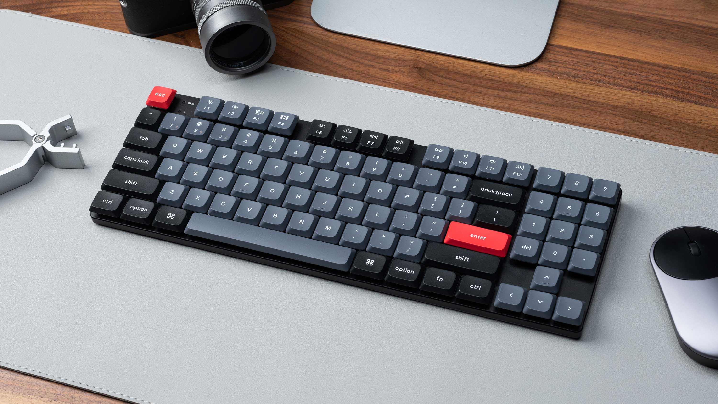 Keychron K1 Pro QMK/VIA Low-Profile Wireless Mechanical Keyboard with an ultra-slim body and hot-swappable