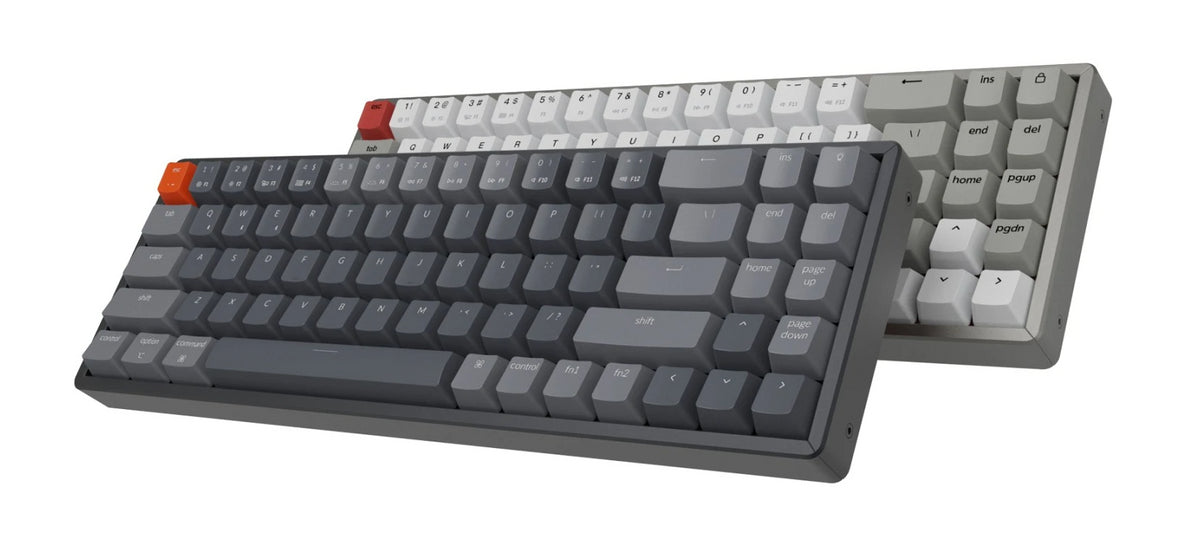 Keychron K14 70% compact wireless mechanical keyboard for Mac and Windows with hot-swappable and mx-style Gateron or Keychron mechanical switches