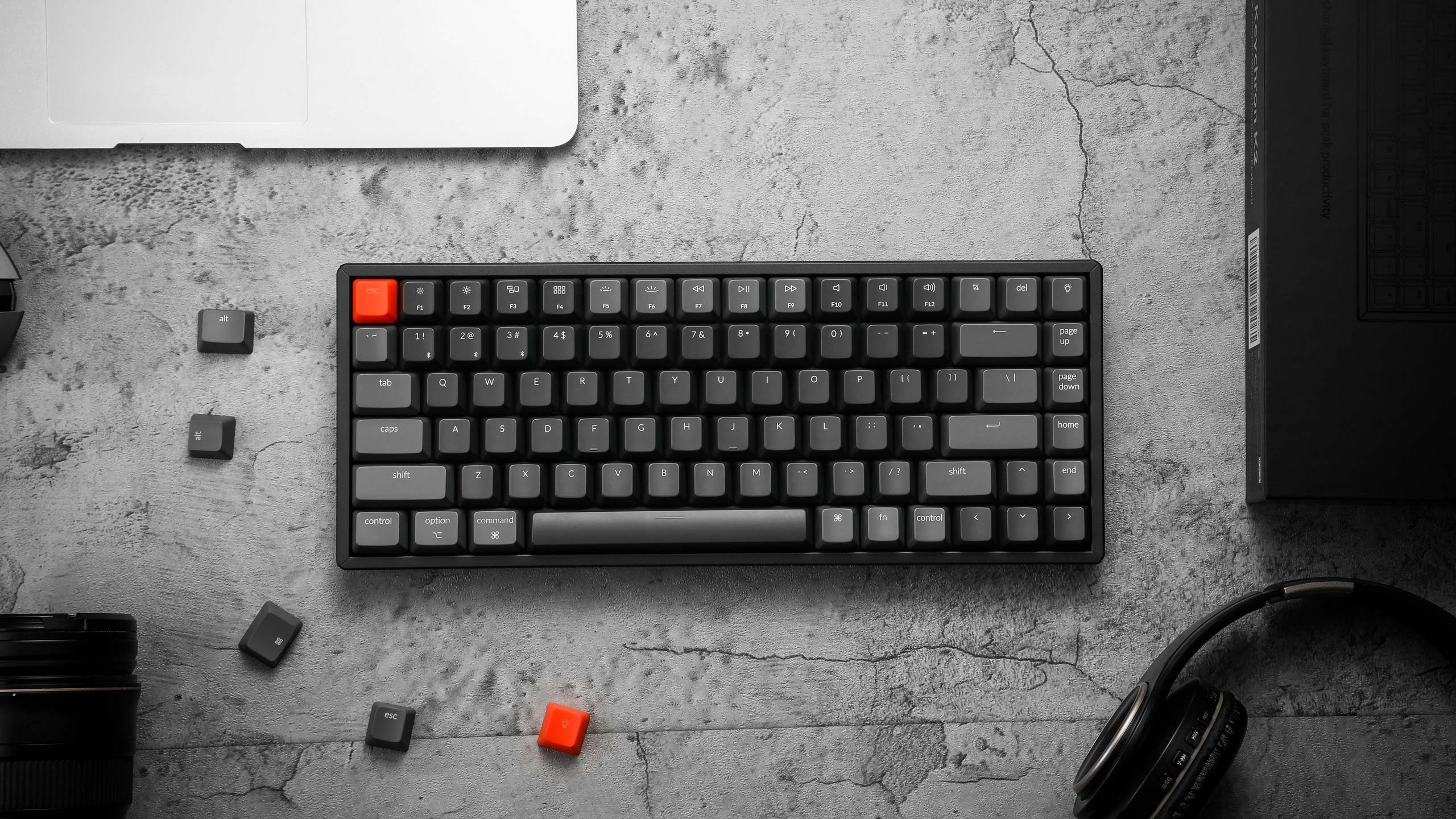 Keychron K2 Teclado mecánico inalámbrico Bluetooth 51USB con cable