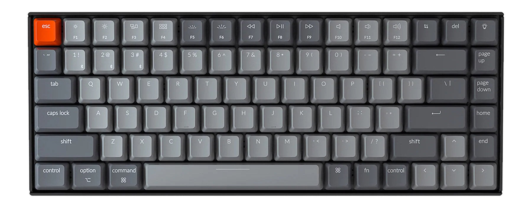 Keychron K2 wireless mechanical keyboard for Mac Windows iOS Gateron switch with type-C RGB white backlight