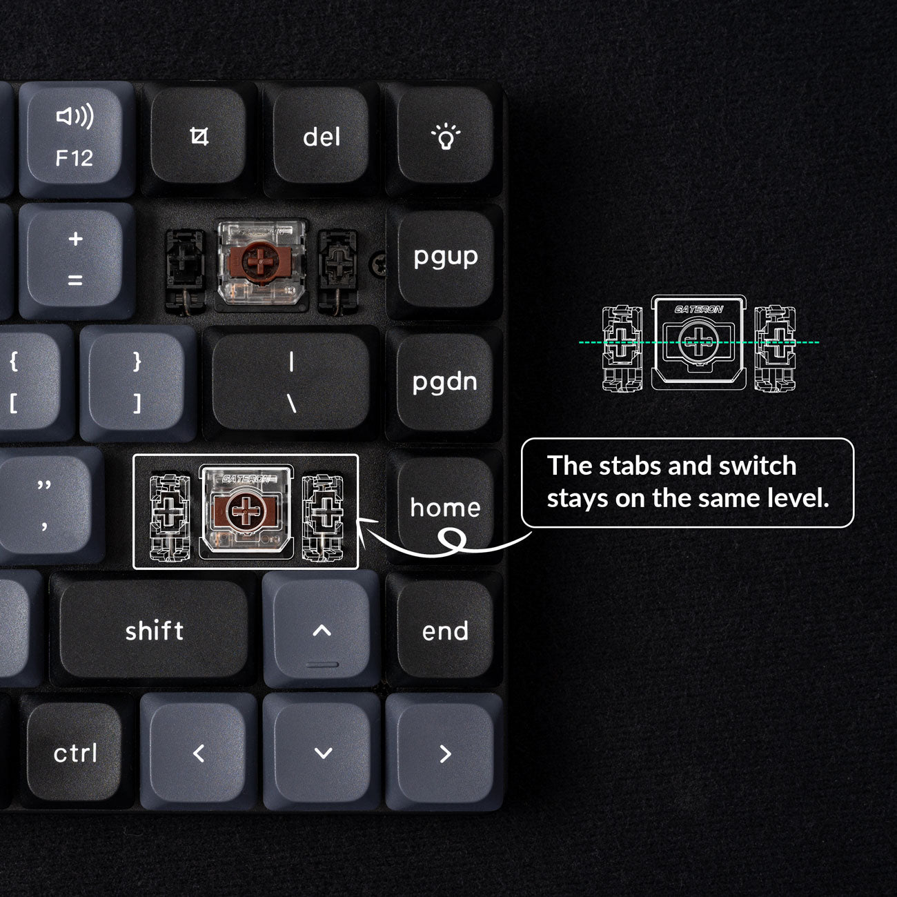 Keychron K3 Pro Qmk / Via لوحة مفاتيح ميكانيكية لاسلكية منخفضة المستوى بهيكل فائق النحافة وأرجل قابلة للتعديل