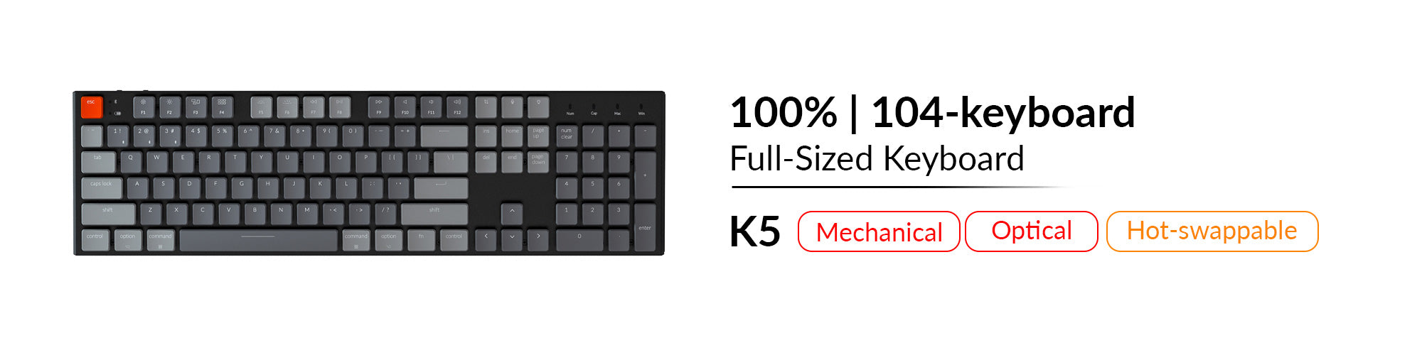 Keychron K5 Ultra-Slim Wireless Mechanical Keyboard