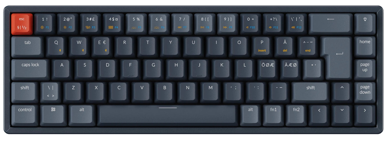 Keychron K6 Wireless Mechanical Keyboard (Nordic ISO Layout