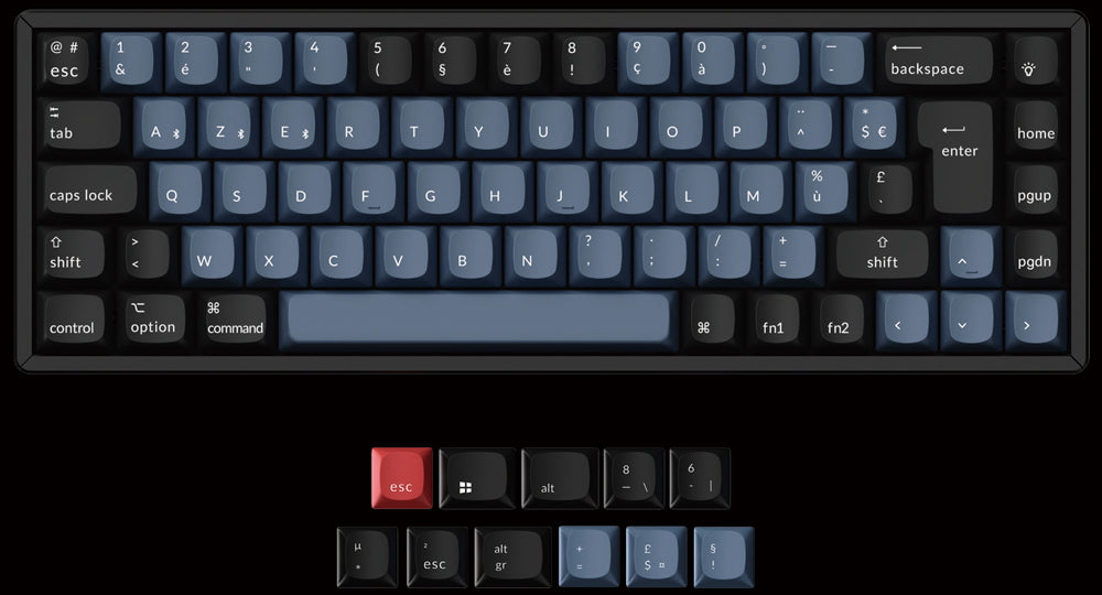 Keychron K6 Pro QMK/VIA Wireless Mechanical Keyboard For Mac And Windows-French ISO Layout