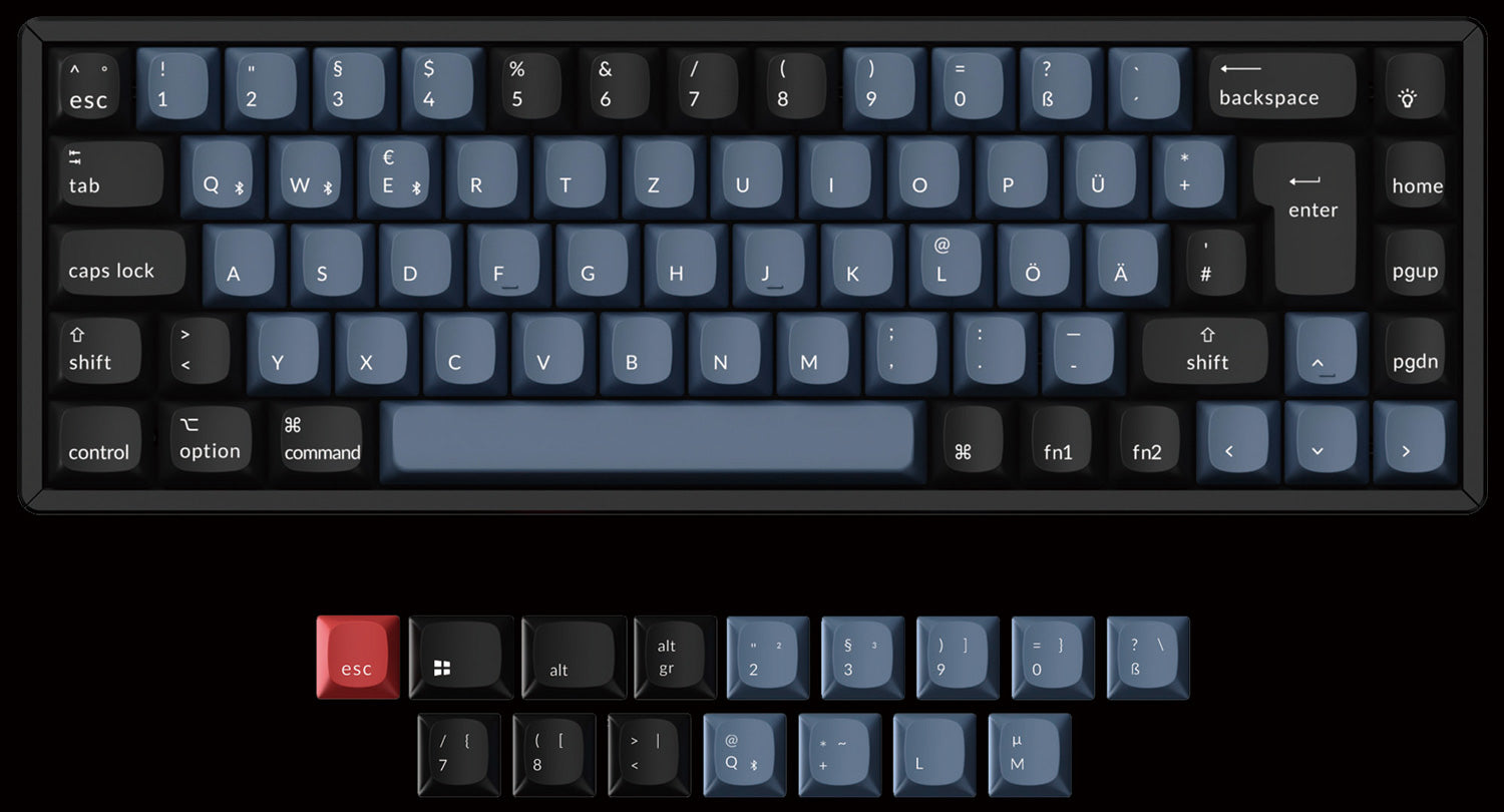 Keychron K6 Pro QMK/VIA Wireless Mechanical Keyboard For Mac And Windows-German ISO Layout