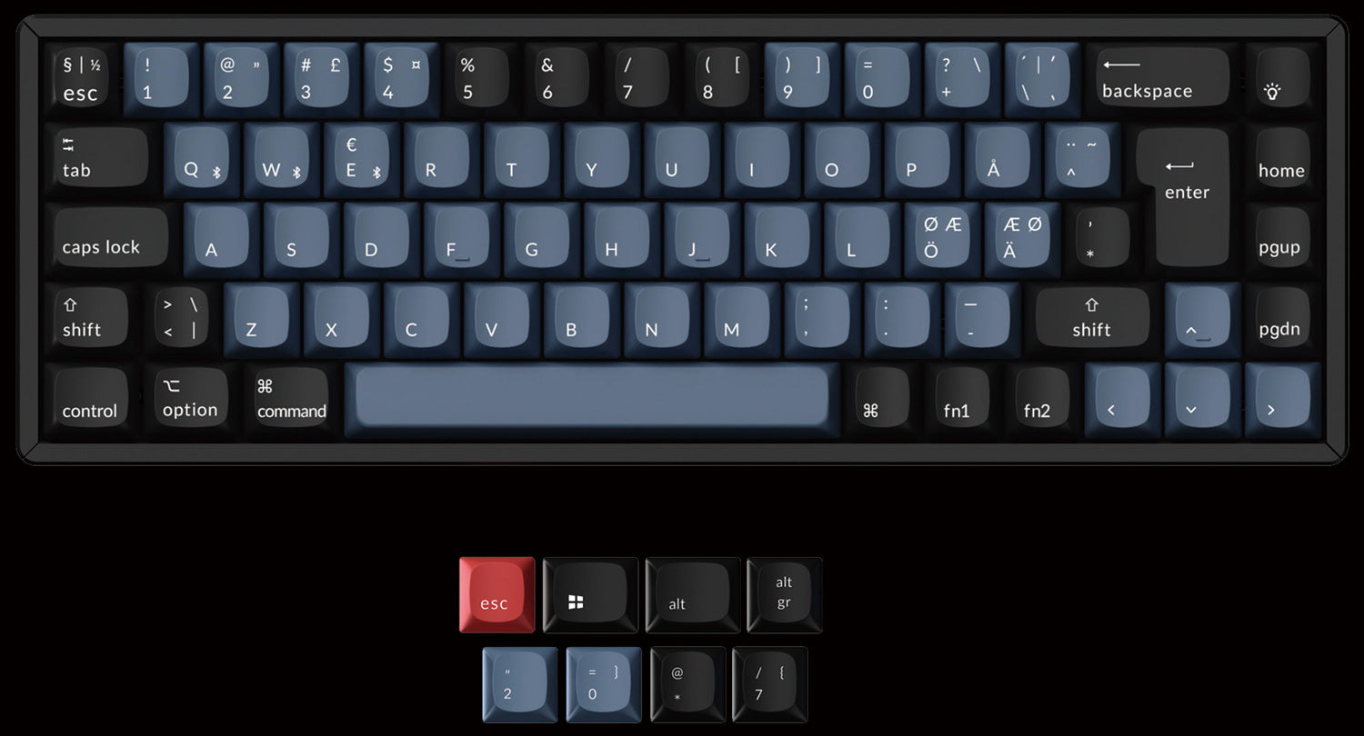 Keychron K6 Pro QMK/VIA Wireless Mechanical Keyboard For Mac And Windows-Nordic ISO Layout