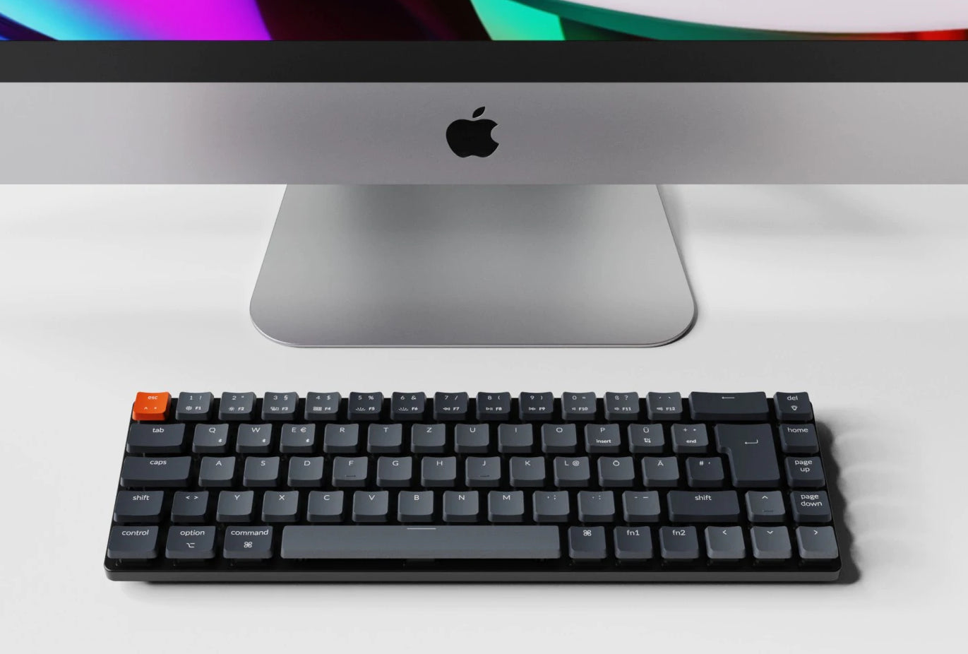 Keychron K3 ultra_slim Hot_swappable wireless mechanical keyboard Mac Windows iOS Android Keychron low profile Optical and Gateron low profile mechanical switch alternative keycaps