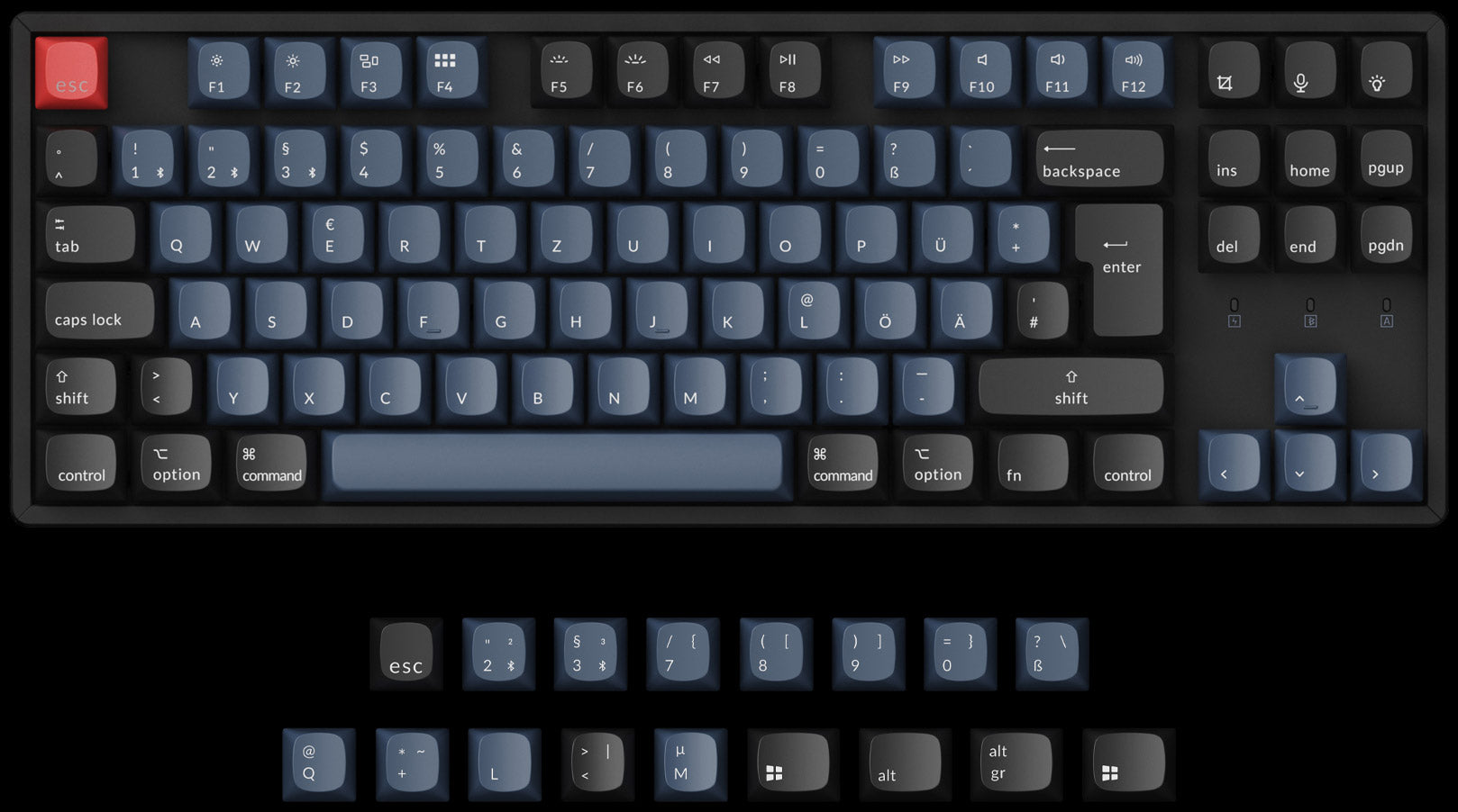 Keychron K8 Pro QMK/VIA Wireless Mechanical Keyboard ISO Layout Collection