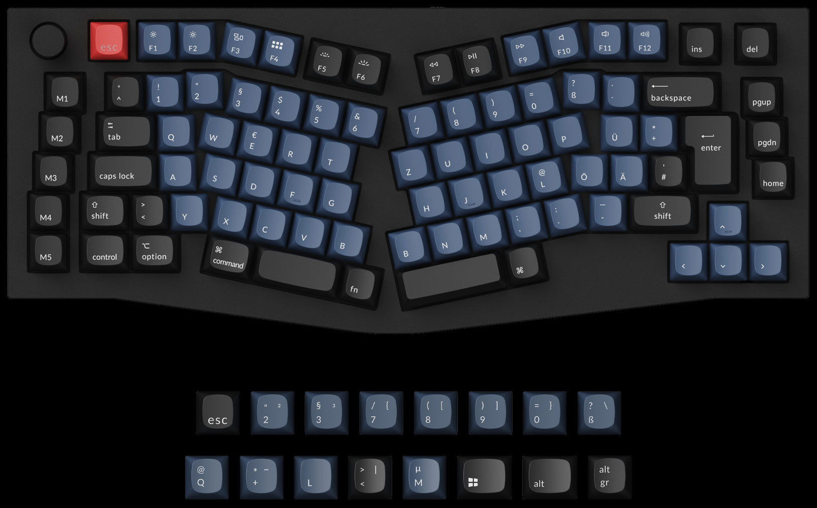 Keychron Q10 German ISO Layout 75% Alice Layout Custom Mechanical Keyboard