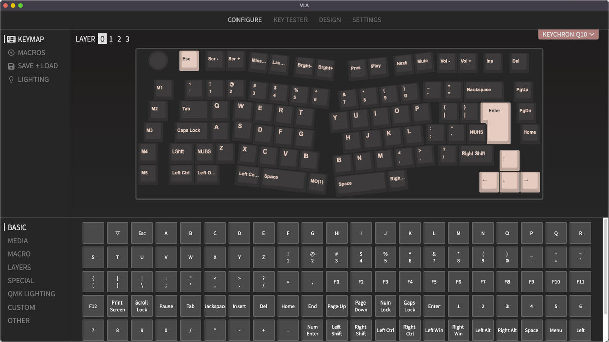 Keychron Q10 ISO QMK VIA Function Support