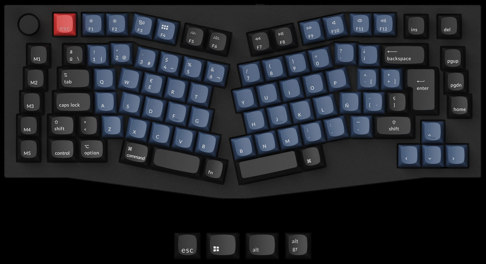 Keychron Q10 Spanish ISO Layout 75% Alice Layout Custom Mechanical Keyboard