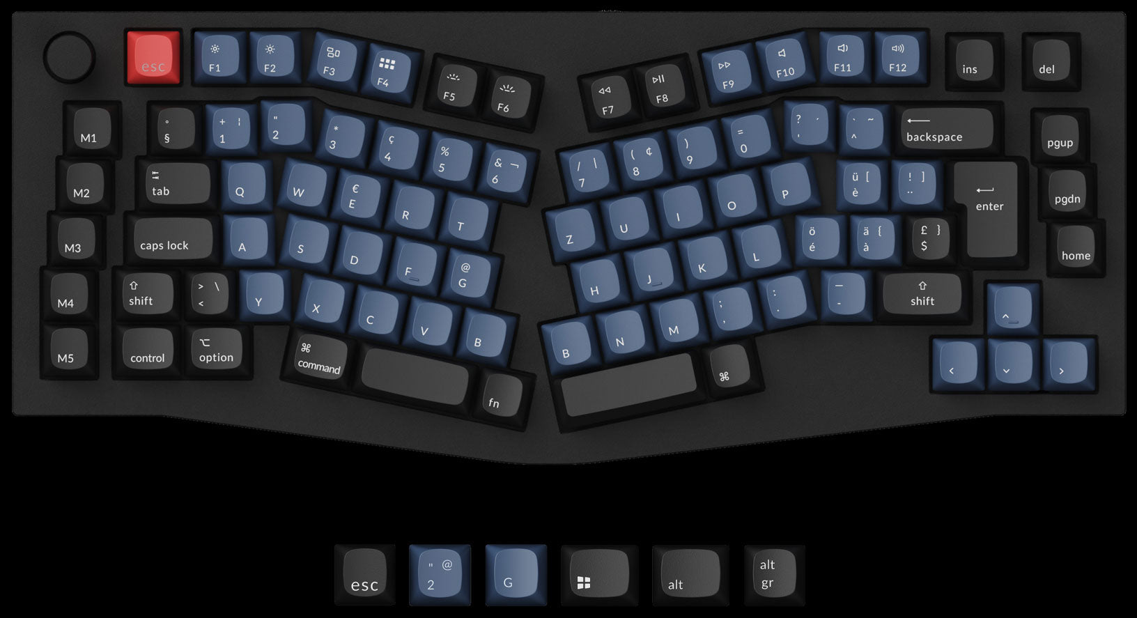 Keychron Q10 Swiss ISO Layout 75% Alice Layout Custom Mechanical Keyboard
