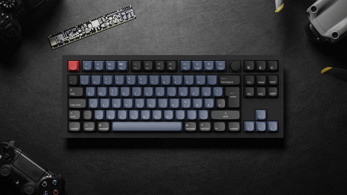 Keychron Q3 German ISO-DE 80% TKL Custom Mechanical Keyboard For Mac And Windows