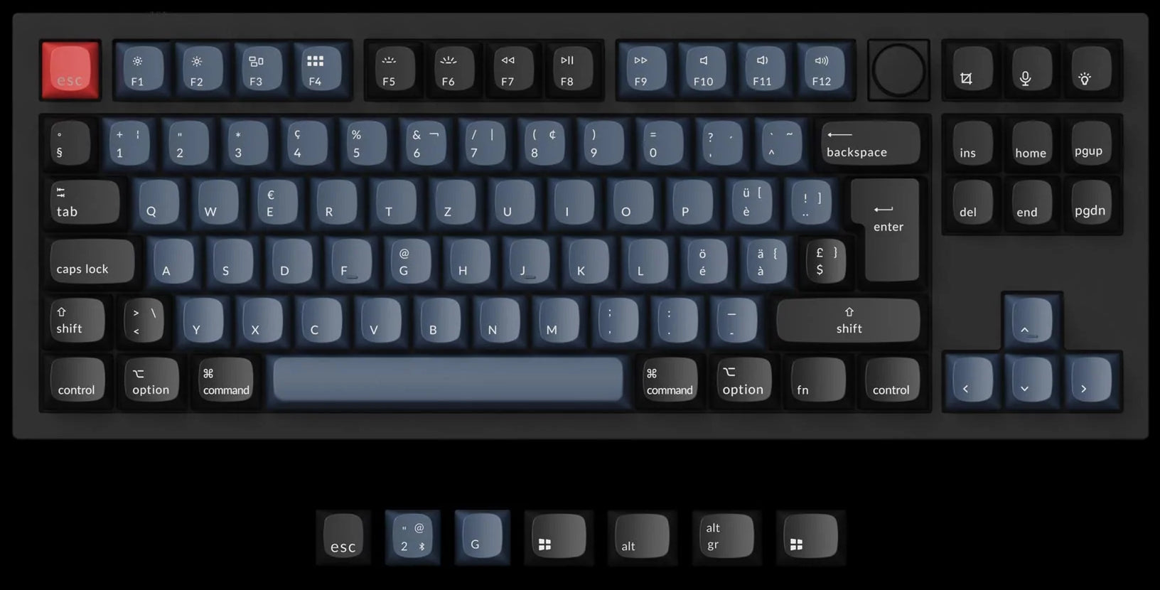 Keychron Q3 QMK Custom Mechanical Keyboard ISO Layout Collection