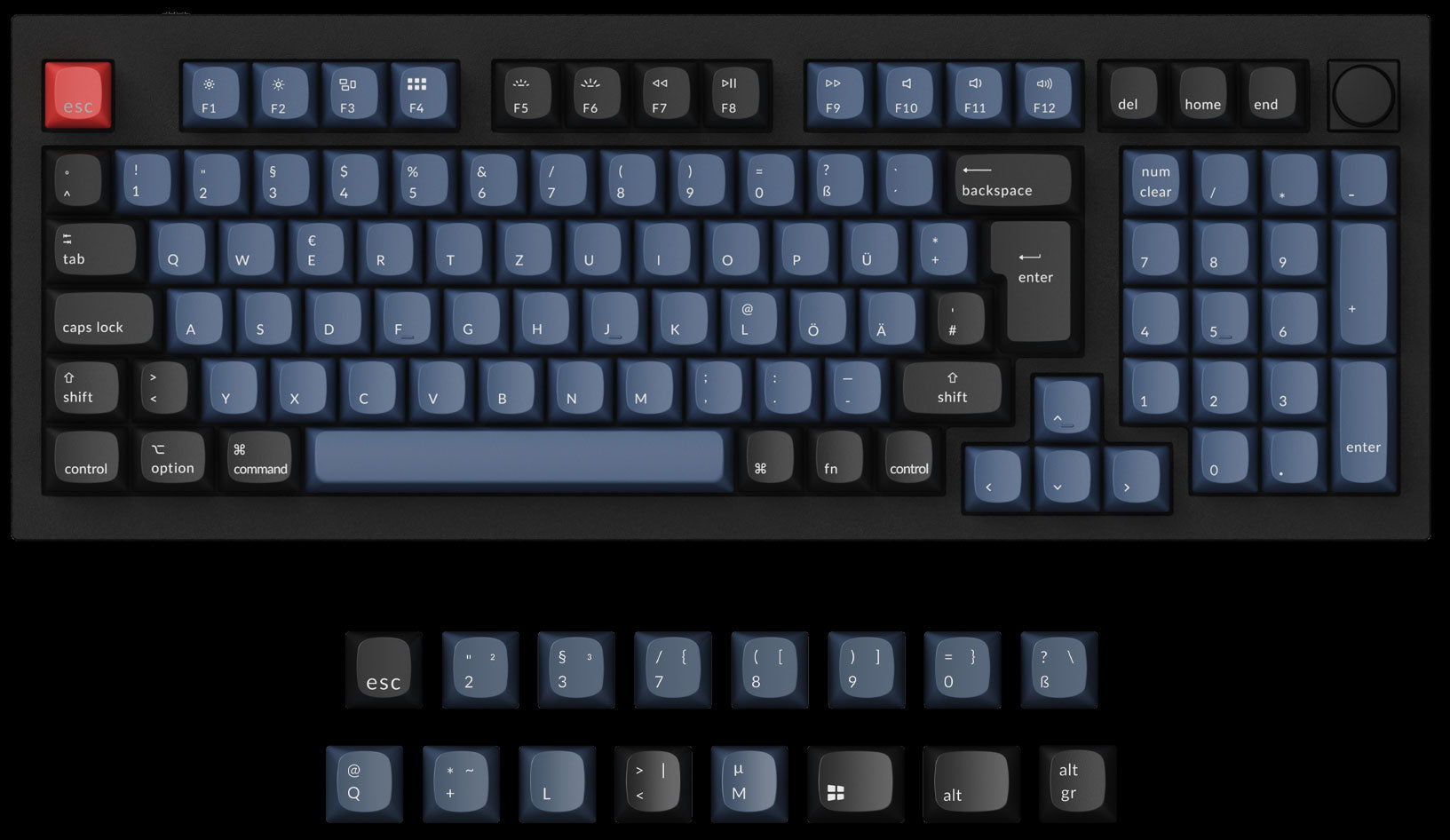 Keychron Q5 QMK Custom Mechanical Keyboard ISO Layout Collection