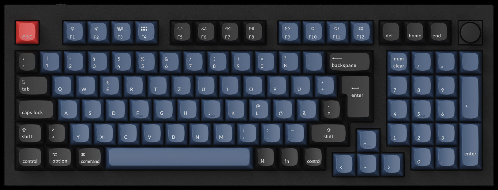 Keychron Q5 German ISO Layout 96% Percent Layout Custom Mechanical Keyboard