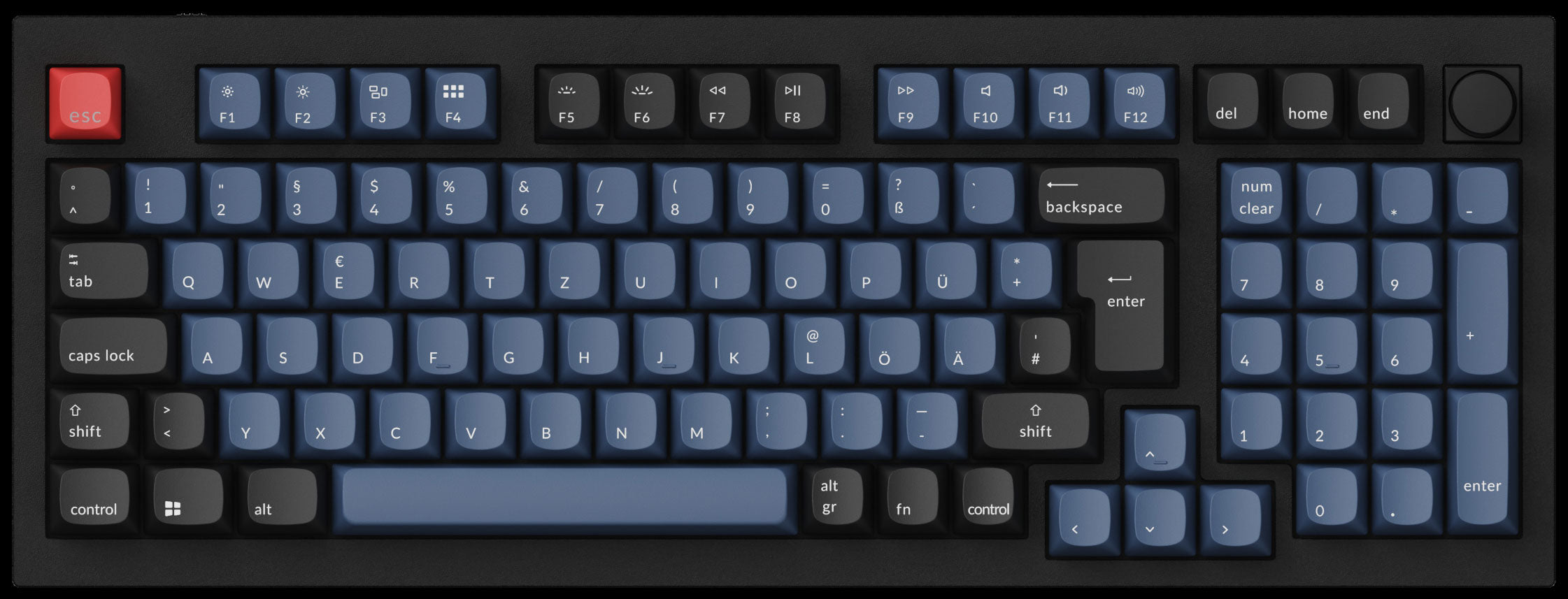 Keychron Q5 German ISO Layout 96% Percent Layout Custom Mechanical Keyboard
