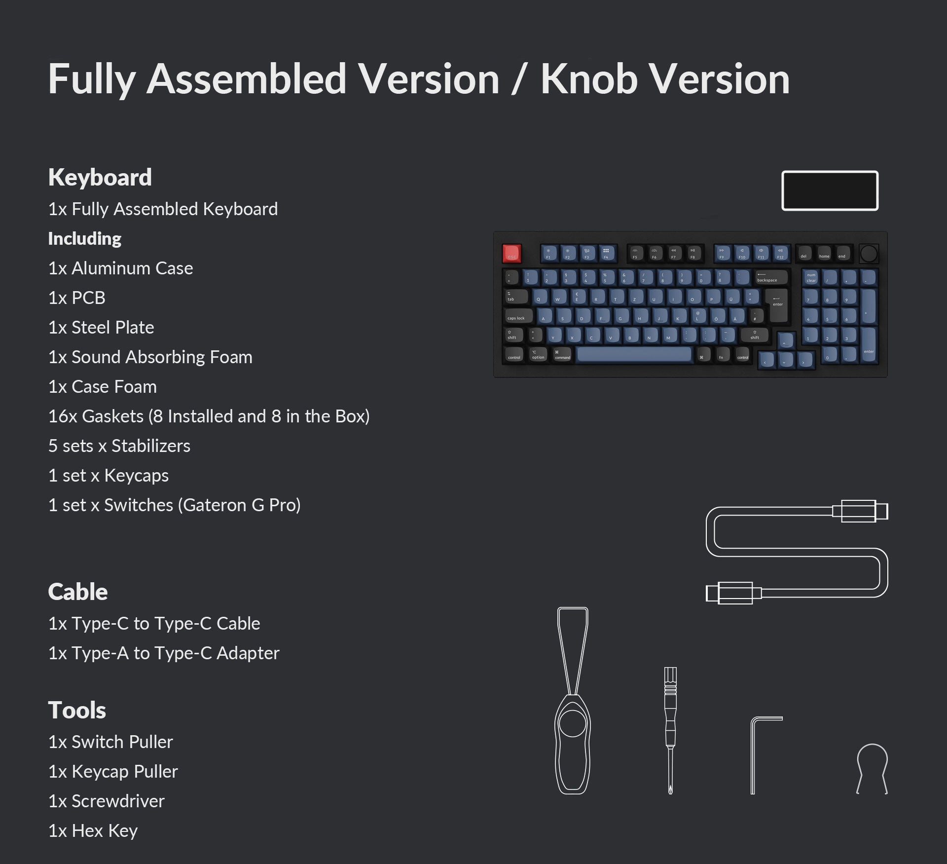 Keychron Q5 ISO 96% Percent Layout Custom Mechanical Keyboard