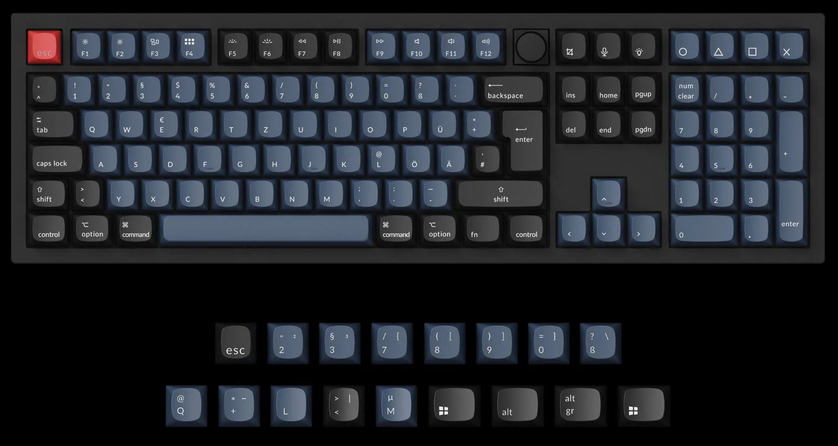 Keychron Q6 German DE-ISO Full Size Custom Mechanical Keyboard