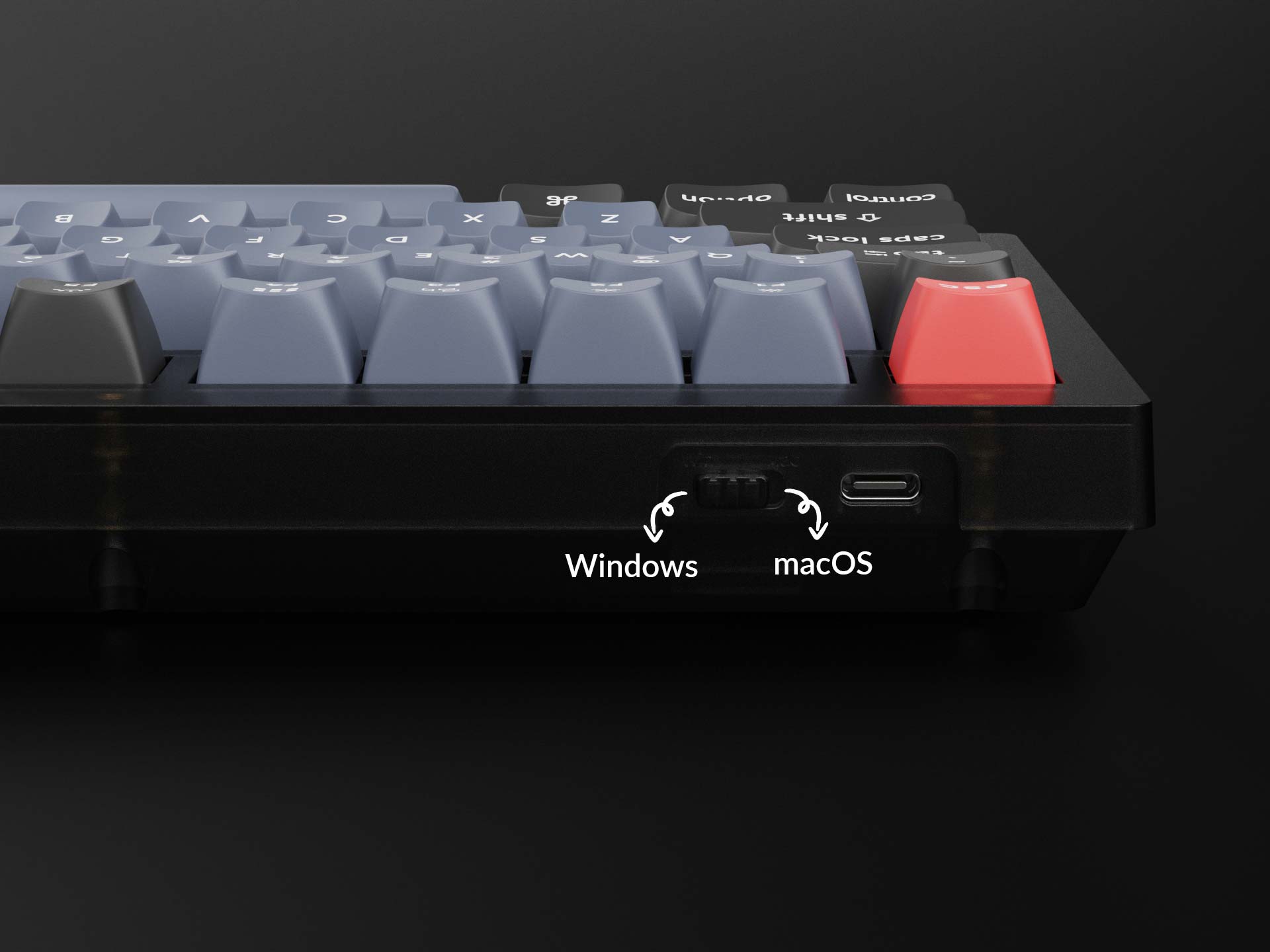 Механическая клавиатура Keychron V1 QMK Frosted Black Full Assembled