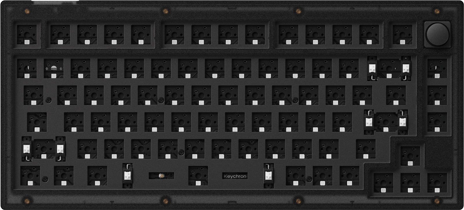 Barebone US layout ofKeychron V1 Custom Mechanical Keyboard