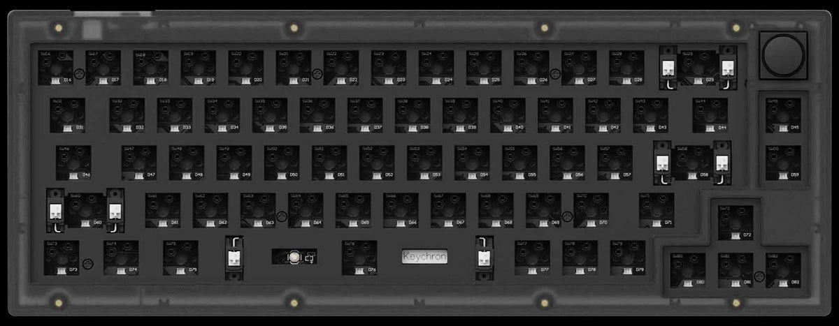 Barebone US layout of Keychron V2 Custom Mechanical Keyboard