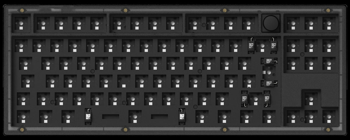 Barebone of Keychron V3 QMK VIA custom mechanical keyboard ISO layout