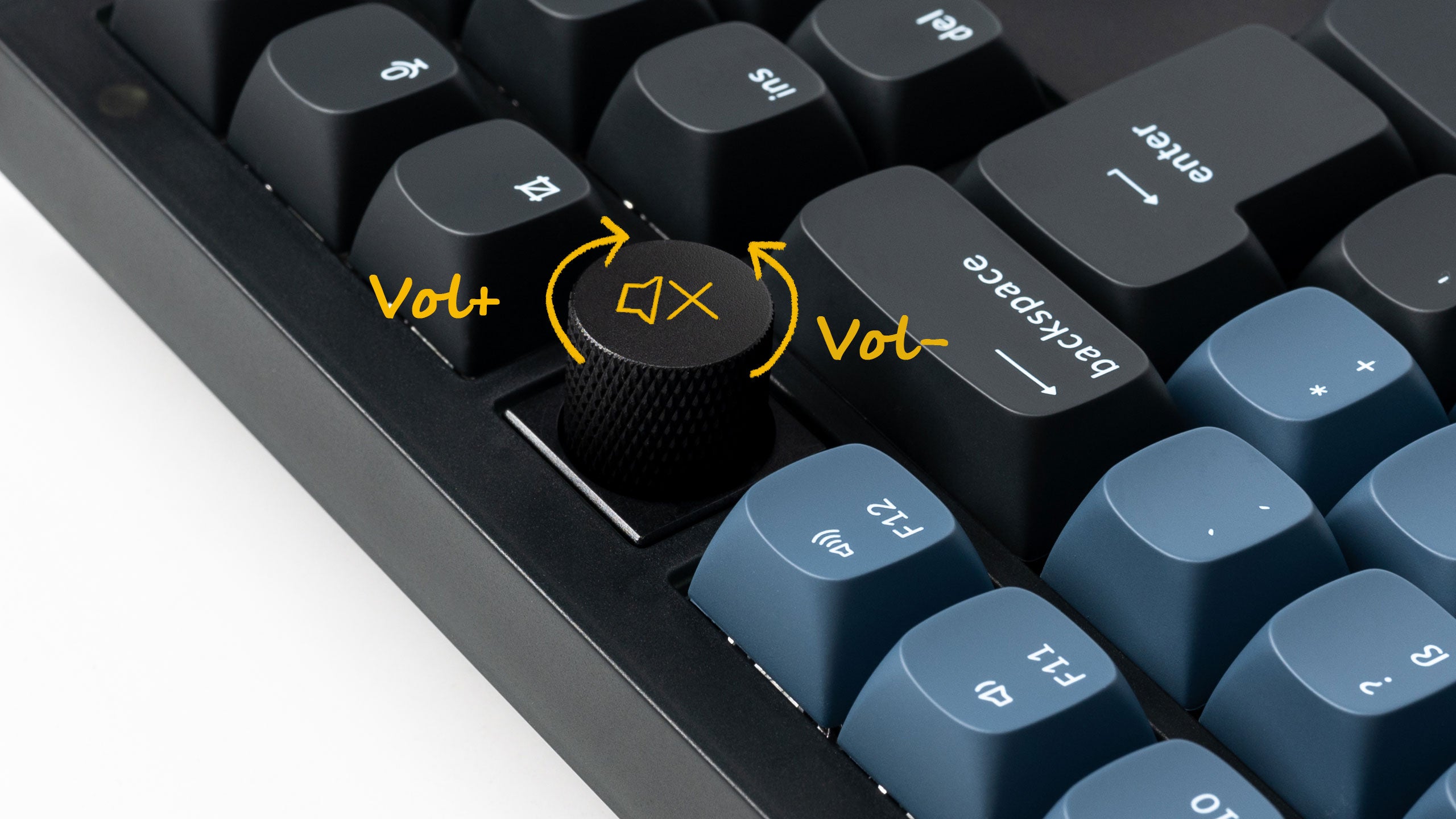 Rotary encoder function of Keychron V3 QMK VIA custom mechanical keyboard ISO layout