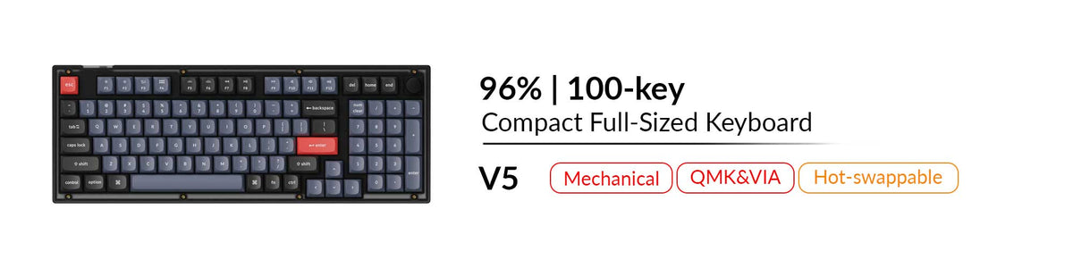 Keychron V5 mechanical QMK VIA hot swappable 1800 compact keyboard