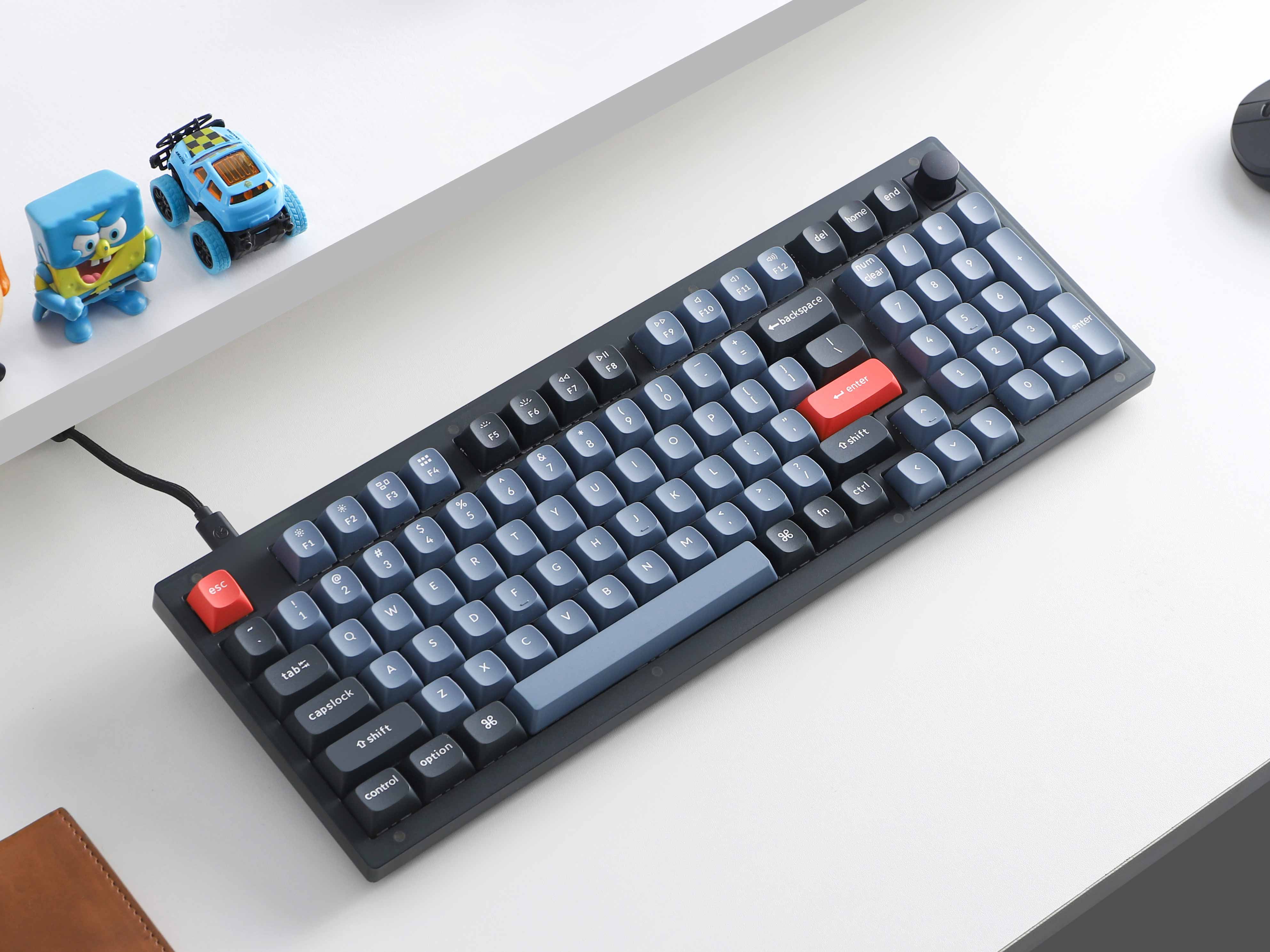 OSA Profile Double-shot PBT Keycaps of Keychron V5 Custom Mechanical Keyboard