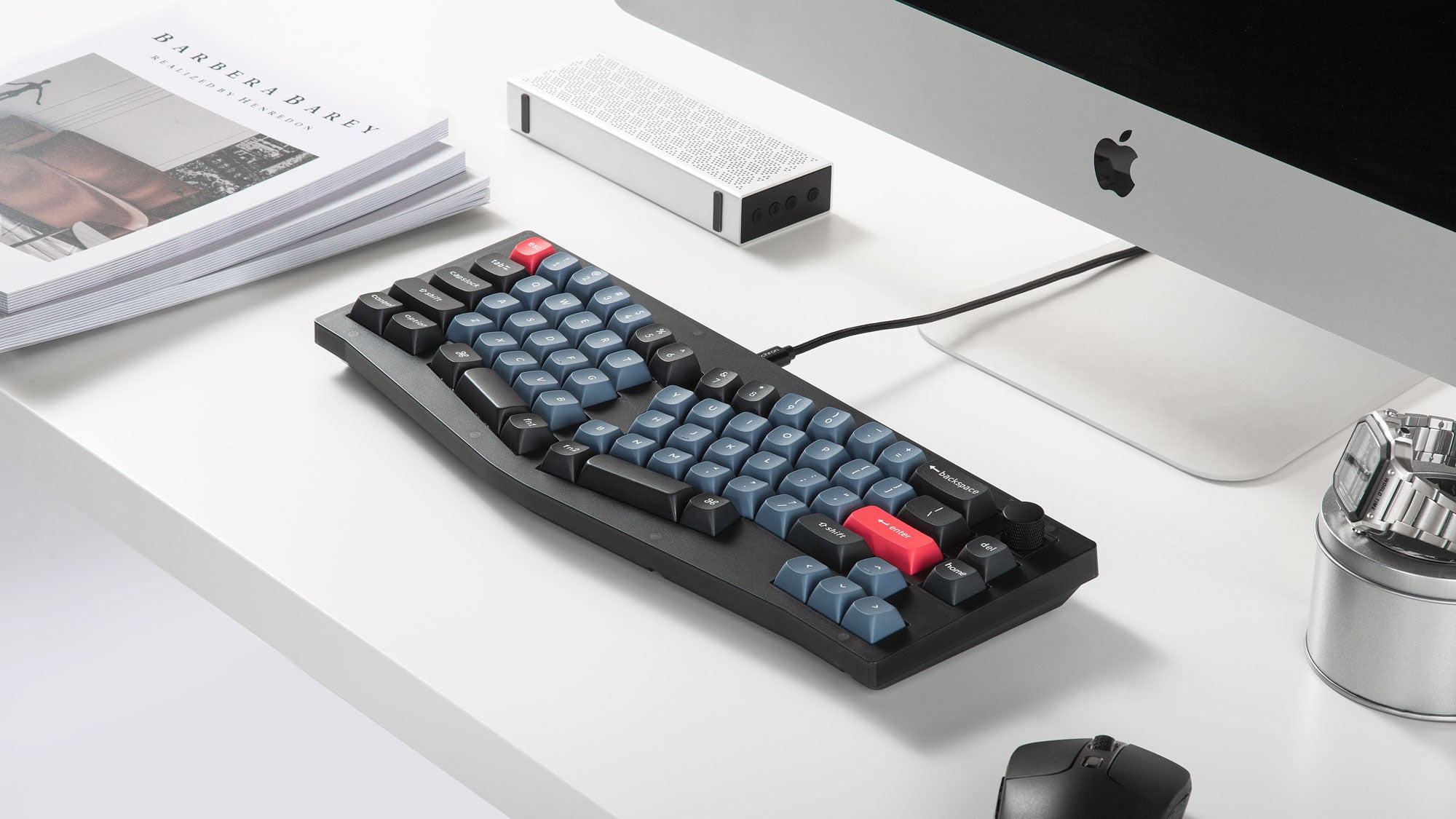 OSA Profile Double-shot PBT Keycaps of Keychron V8 Custom Mechanical Keyboard