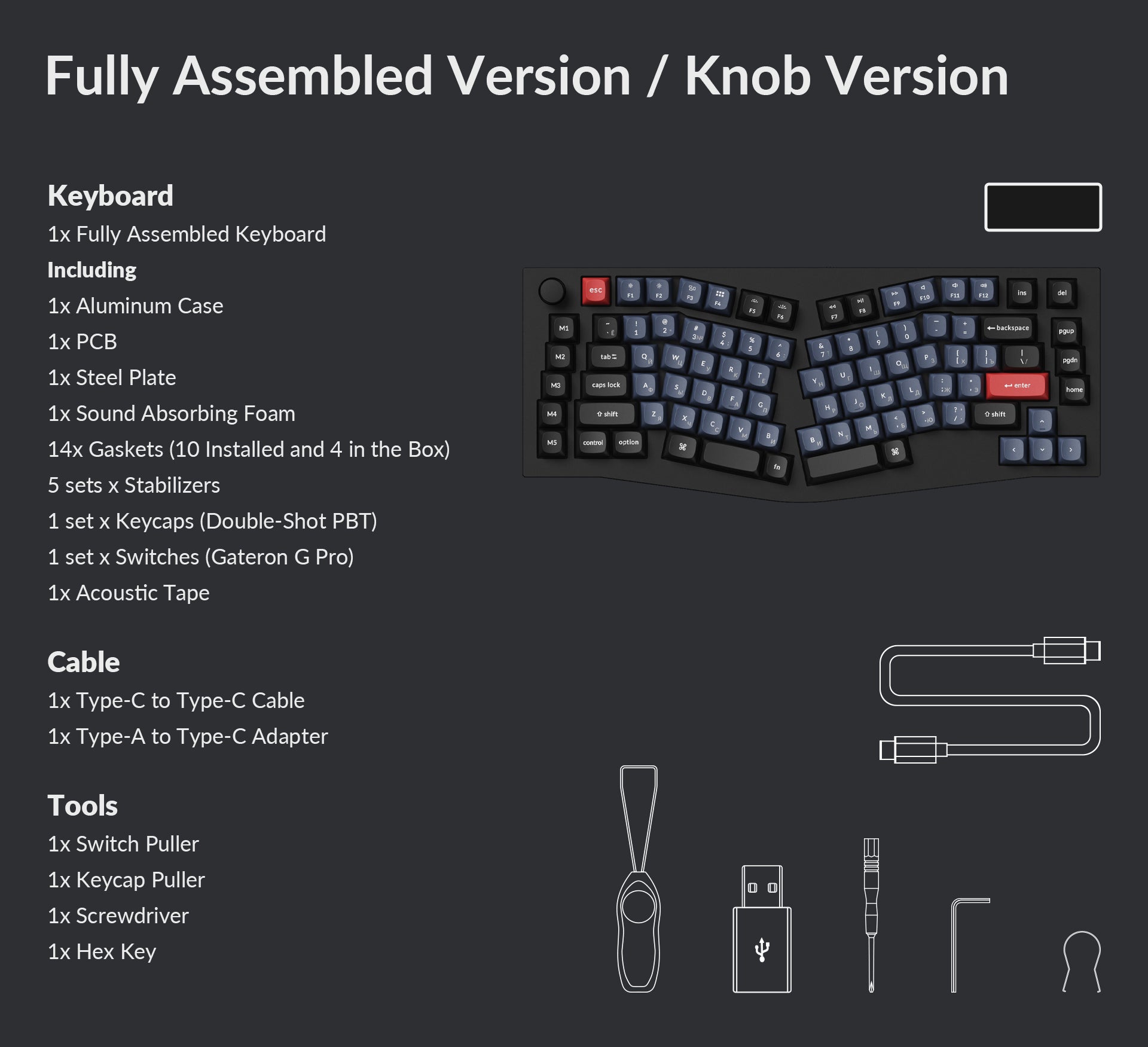 Keychron Q10 75% Alice Layout Custom Mechanical Keyboard 