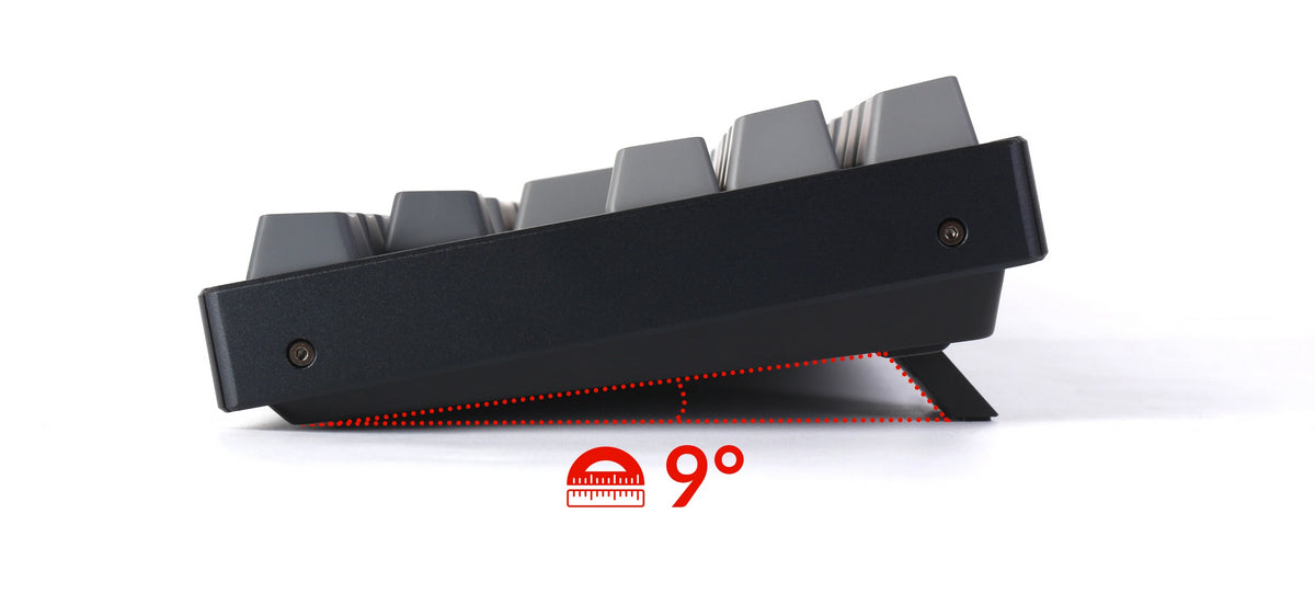 Inclined Bottom Frame of Keychron K8 TKL Wireless Mechanical Keyboard Spanish ISO Layout