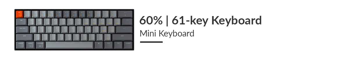 鍵盤尺寸和佈局-60% 鍵盤-keychron 無線機械鍵盤 k12