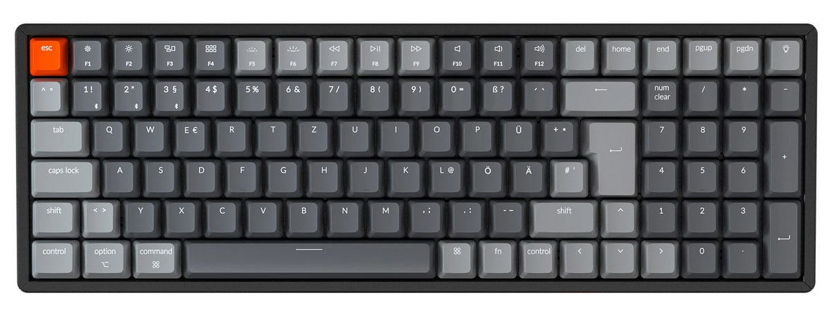 Keychron K4 Wireless Mechanical Keyboard Nordic ISO tenkeyless Gateron switch RGB backlit aluminum frame Hot swappable