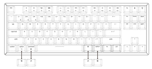 Keychron K8 Tenkeyless Wireless Mechanical Keyboard