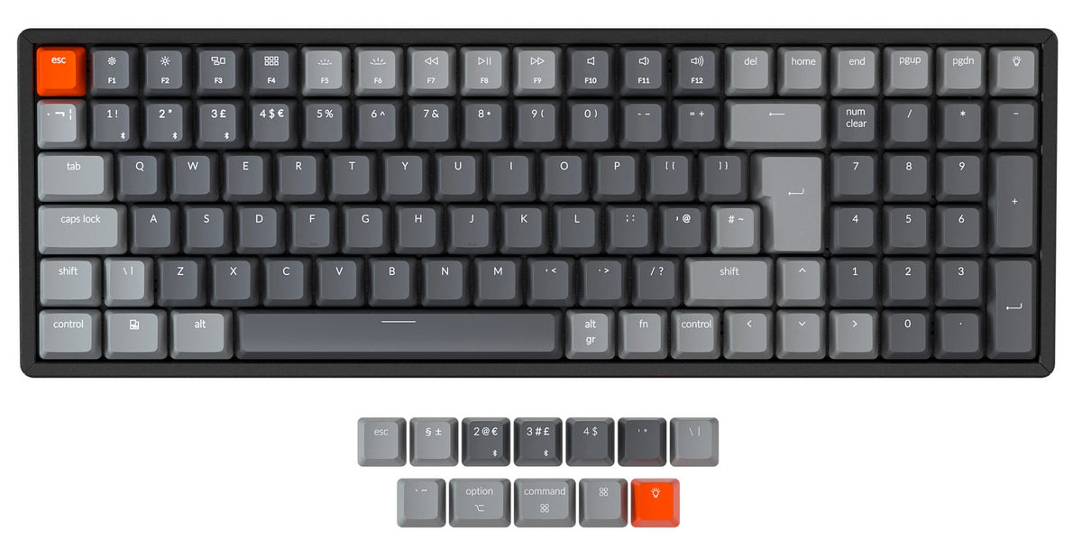 Clavier Gamer Keychron K4 V2 - RVB AL - Bleu Gateron - Micro Data BR En  Ligne