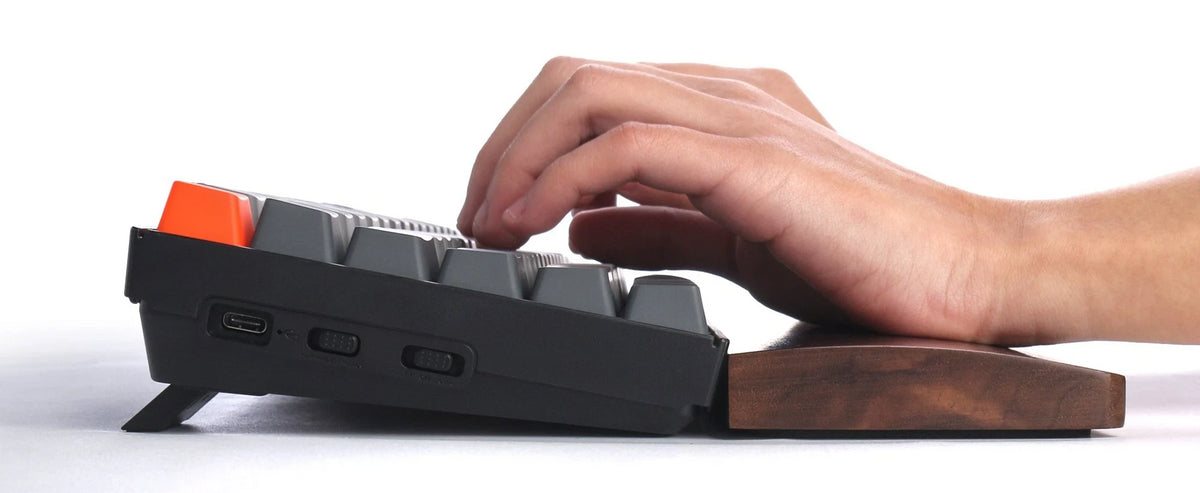 Keychron wooden palm rest ergonomic support