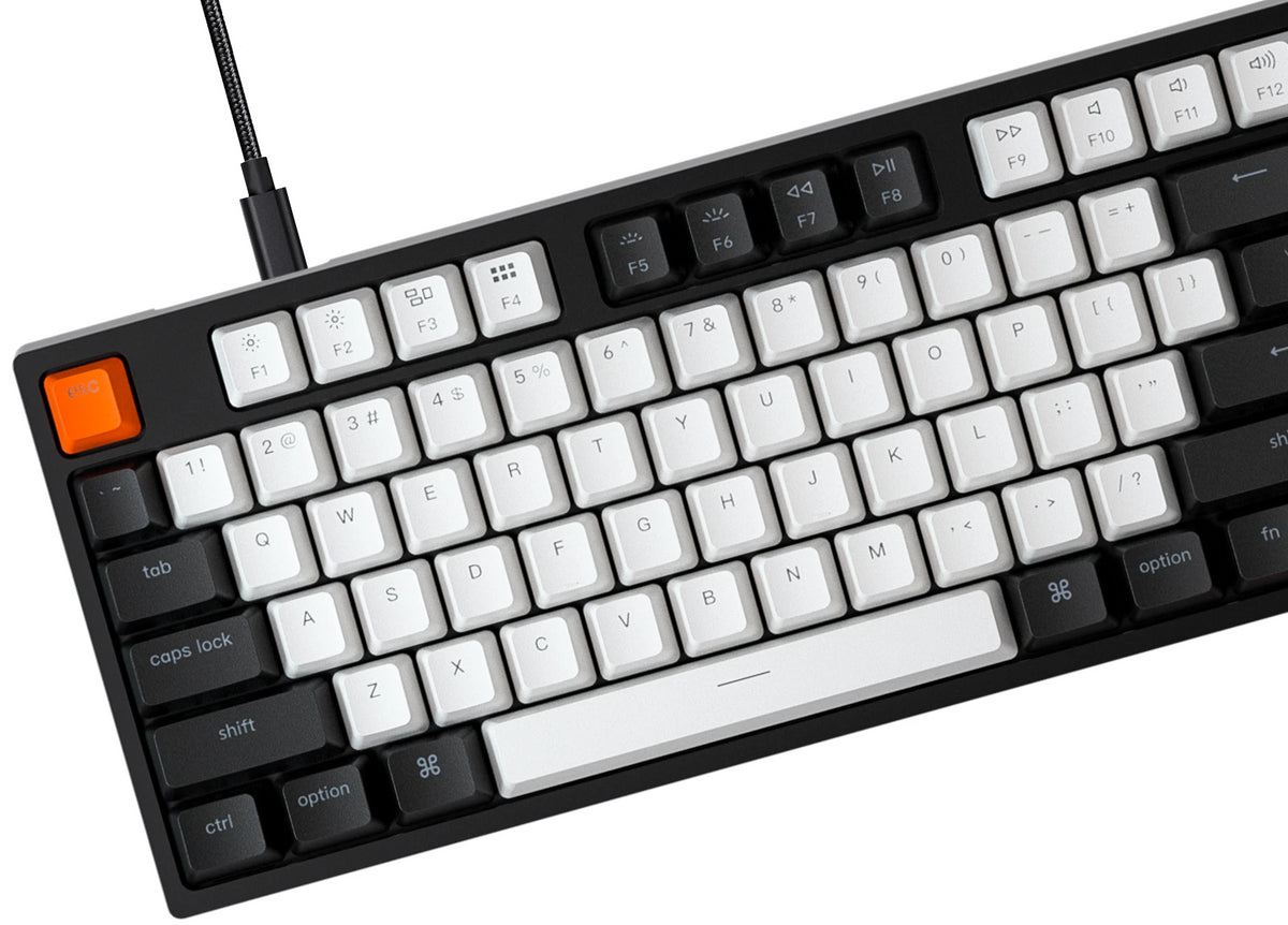 Keychron C2 hot-swappable wired type-c mechanical keyboard 104-keys full-size layout for Mac Windows iOS Gateron switch red blue brown RGB backlight