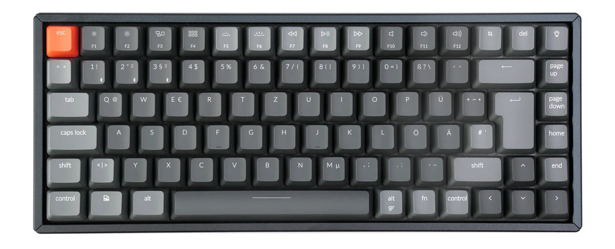 Keychron K2 Wireless Mechanical Keyboard German ISO DE QWERTZ Gateron switch Windows keycap