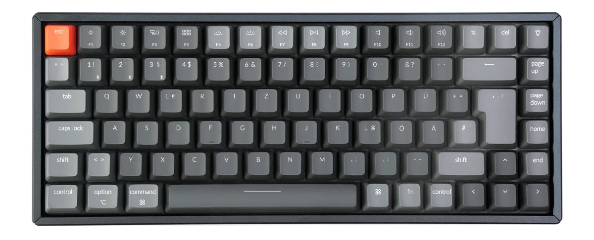 Keychron K2 Wireless Mechanical Keyboard German ISO DE QWERTZ Gateron switch Mac keycap