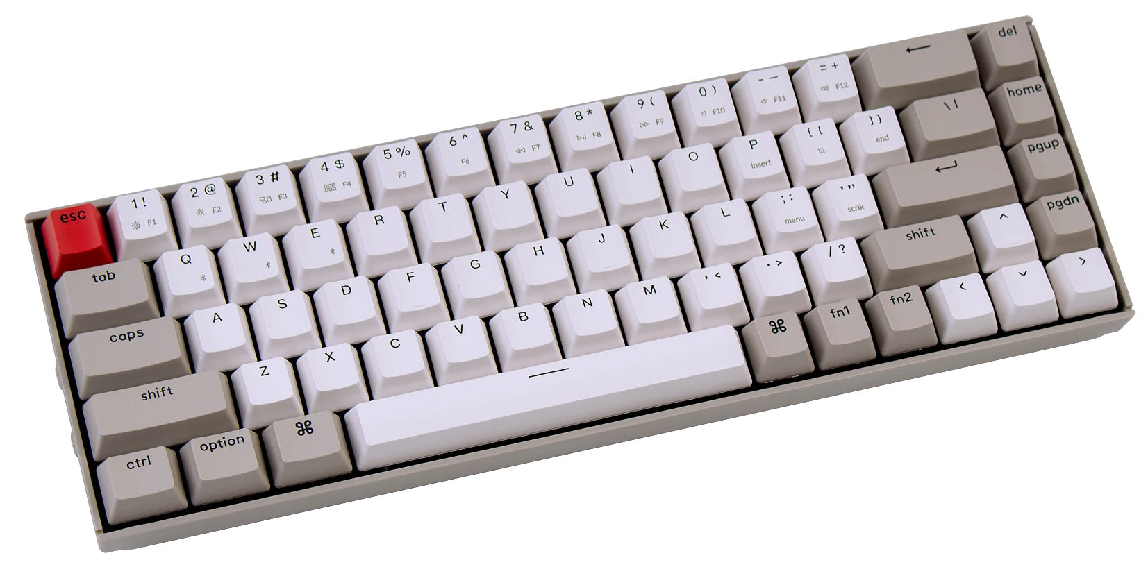 Keychron K6 65 percent compact wireless mechanical keyboard   layout for Mac and Windows with smaller desk footprint