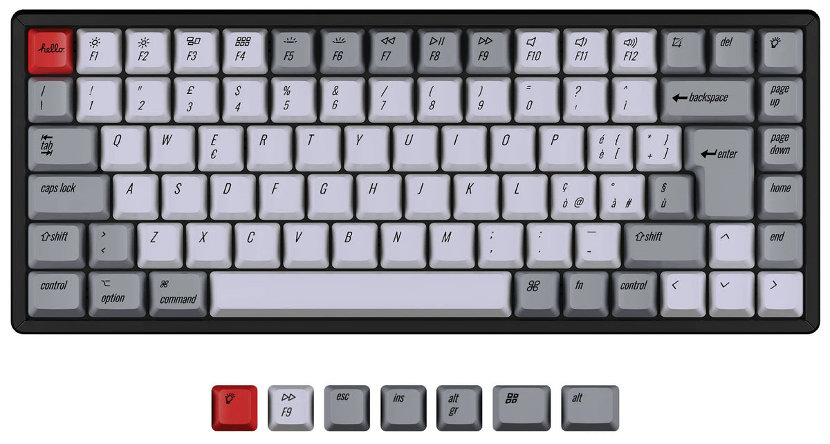 ISO Q1 Q1 Pro V1 K2 K2 Pro OEM Dye-Sub PBT Keycap Set