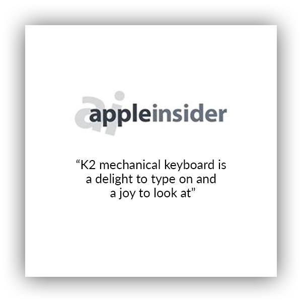 Keychron K2 wireless mechanical keyboard for Mac and windows covered by apple insider, K2 mechanical keyboard is delight to type on and a joy to look at.