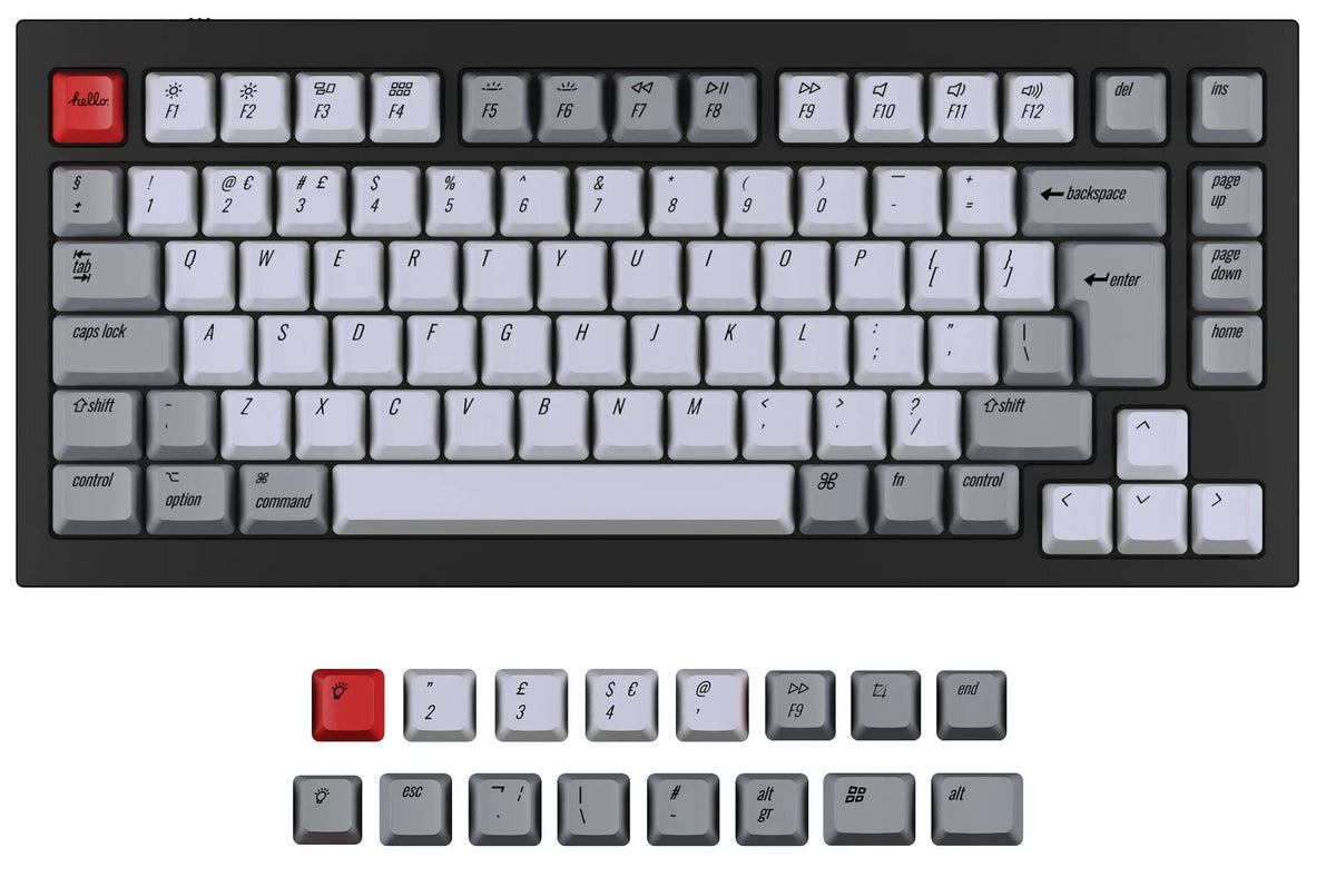 ISO Q1 Q1 Pro V1 K2 K2 Pro OEM Dye-Sub PBT Keycap Set