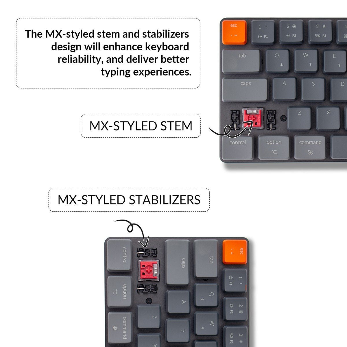 Keychron K7 Ultra-slim Wireless Mechanical Keyboard (Nordic ISO 